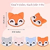 12Pcs 4 Colors Cartoon Fox Silicone Focal Beads JX704A-2