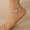 Heart Brass with Crystal Rhinestone Anklets FS-WGD5A5F-02-1