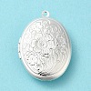 Rack Plating Brass Locket Pendants KK-K277-03S-2