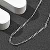 Brass Figaro Chains Necklaces for Women NJEW-D302-29P-2
