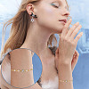 HOBBIESAY 40Pcs 2 Colors Rack Plating Brass Pave Clear Cubic Zirconia Links FIND-HY0003-91-6