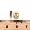Brass Micro Pave Cubic Zirconia Beads KK-C106-24A-01-2