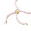 Infinity Brass Micro Pave Clear Cubic Zirconia Link Bracelets BJEW-JB10646-03-4