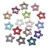 Star Shape Polymer Clay Rhinestone Beads CLAY-NH0001-06-1