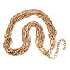 Iron Box Chain Necklaces NJEW-U046-03G-2
