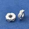 Brass Micro Pave Clear Cubic Zirconia Beads KK-K300-06A-S-2