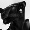 Exquisite Design Brass Cubic Zirconia Stud Earrings EJEW-BB04624-5