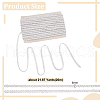 Polyester Thread & Filigree Braided Lace Trim OCOR-WH0097-13A-2