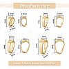   120Pcs 4 Styles Brass Snap on Bails KK-PH0006-17-2