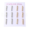 PVD Vacuum Plating 304 Stainless Steel Stud Earring EJEW-C099-08GP-1