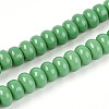 Opaque Spray Painted Glass Beads GLAA-ZX008-8mm-18C-1