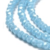 Electroplate Opaque Glass Beads Strands EGLA-A035-P3mm-A08-3