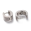 202 Stainless Steel Huggie Hoop Earrings EJEW-F262-02D-P-3