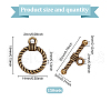 GOMAKERER 150Pcs Tibetan Style Alloy Toggle Clasps FIND-GO0002-99AB-2