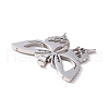 Non-Tarnish Hollow 201 Stainless Steel Pendants STAS-G273-05P-2