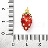 Brass Enamel Pendants KK-U066-06G-3