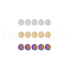 DICOSMETIC 18Pcs 3 Colors 304 Stainless Steel Pendants STAS-DC0013-38-8