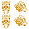 Beebeecraft 30Pcs Brass Tube Bails KK-BBC0015-14-1