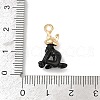 Alloy Enamel Pendants PALLOY-R160-01G-01-3