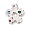 Eco-friendly Brass Micro Pave Cubic Zirconia Pendants KK-D079-10P-2