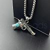 Punk Ethnic Style Gun Shape Stainless Steel Pendant Necklaces DH6086-3