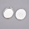 Alloy Pendant Cabochon Settings PALLOY-A19948-AS-LF-2