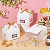 House Shape Cardboard Candy Storage Box CON-WH0084-89A-5