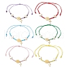 6Pcs Adjustable Nylon Cord Braided Beads Bracelets BJEW-MZ00168-2