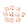 Alloy Heart Charms PALLOY-J689-25RG-AAA-1