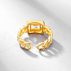 Vintage Style 925 Sterling Silver with Cubic Zirconia Cuff Rings for Women WL1450-6