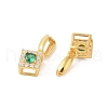 925 Sterling Silver Micro Pave Cubic Zirconia Peg Bails Pendants STER-B004-04G-02-2