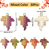 SUNNYCLUE 30Pcs Alloy Printed Pendants FIND-SC0012-40-2