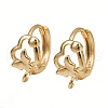 Brass Hoop Earring Findings KK-P310-30G-1