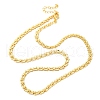 Brass Link Chain Necklaces for Women NJEW-K282-01G-4