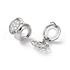 Rack Plating Flat Round Brass Hoop Earrings EJEW-S241-02P-2