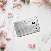 Rectangle 201 Stainless Steel Custom Blank Thermal Transfer Wallet Card DIY-WH0252-010-5
