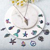 24 Pcs Ocean Themed 316L Surgical Stainless Steel  Pendants JX096A-6