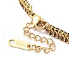 304 Stainless Steel Scales Layered Chains Bracelet for Men Women BJEW-P277-01-5