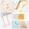 WADORN 200Pcs 2 Colors Iron Textured Jump Rings IFIN-WR0001-15-6