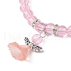 Transparent Plastic Beaded Stretch Bracelets for Children BJEW-JB11507-01-3