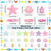 SUNNYCLUE 300Pcs 3 Styles Opaque Acrylic Beads FIND-SC0012-59B-2