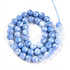 Electroplate Glass Beads Strands GLAA-N010-8mm-02-2