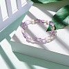 Natural Ametrine Nuggets Beads Stretch Bracelet for Her BJEW-JB06951-01-2