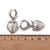 Brass Hoop Earrings Lead Free & Cadmium Free EJEW-R016-08P-02-5