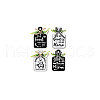 Wooden Pendant Decoration HJEW-WH0074-016-7