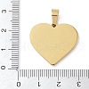 Ion Plating(IP) 304 Stainless Steel Enamel Rhinestone Pendants STAS-Q325-02D-G-3