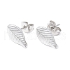 304 Stainless Steel Leaf Stud Earrings for Women EJEW-I285-10P-1