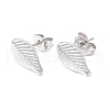 Non-Tarnish 304 Stainless Steel Leaf Stud Earrings for Women EJEW-I285-10P-1