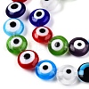 Handmade Evil Eye Lampwork Beads Strands LAMP-N024-27D-M-3
