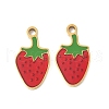 304 Stainless Steel Enamel Pendants STAS-R168-02F-G-1